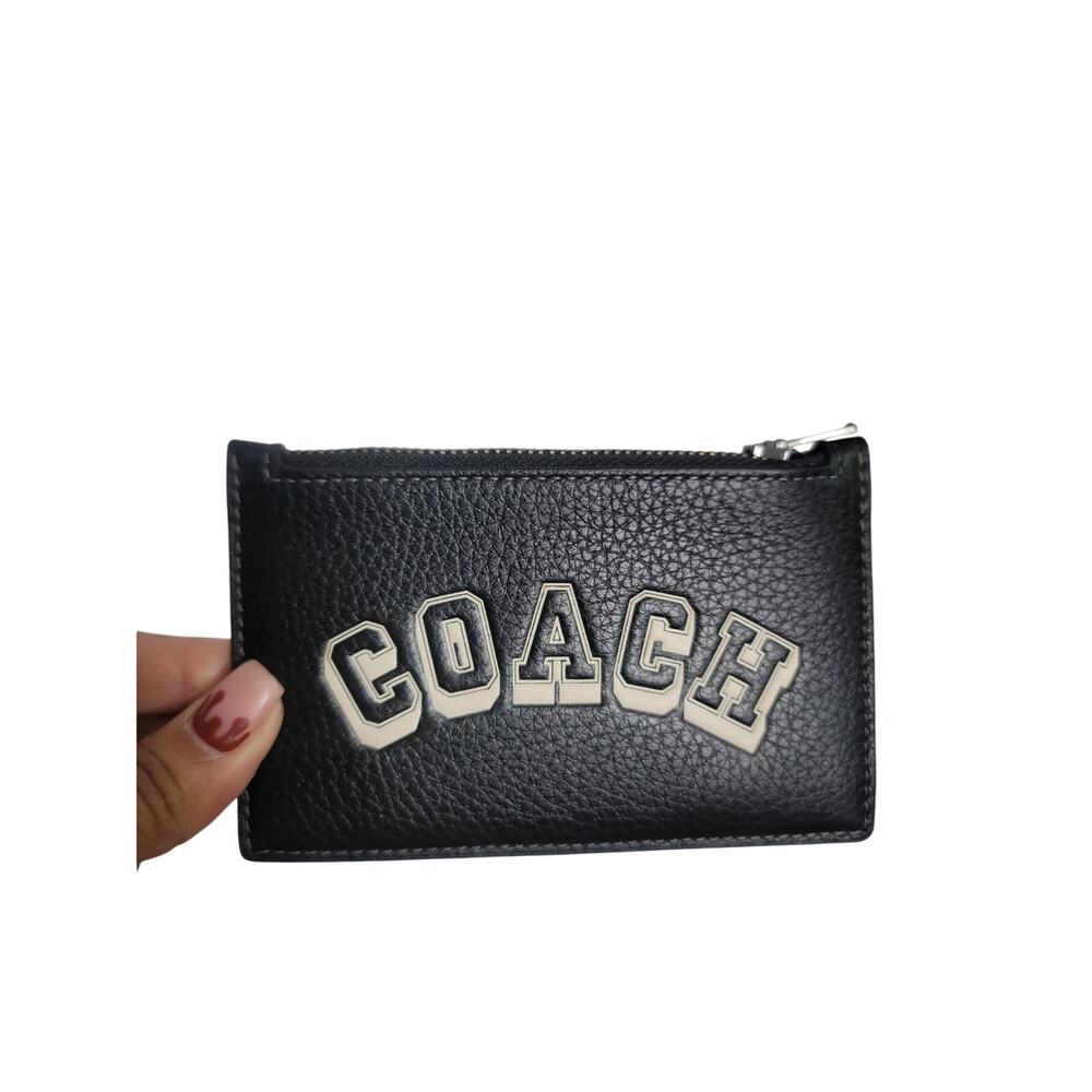 Coach Zip Card Case Varsity. NWT